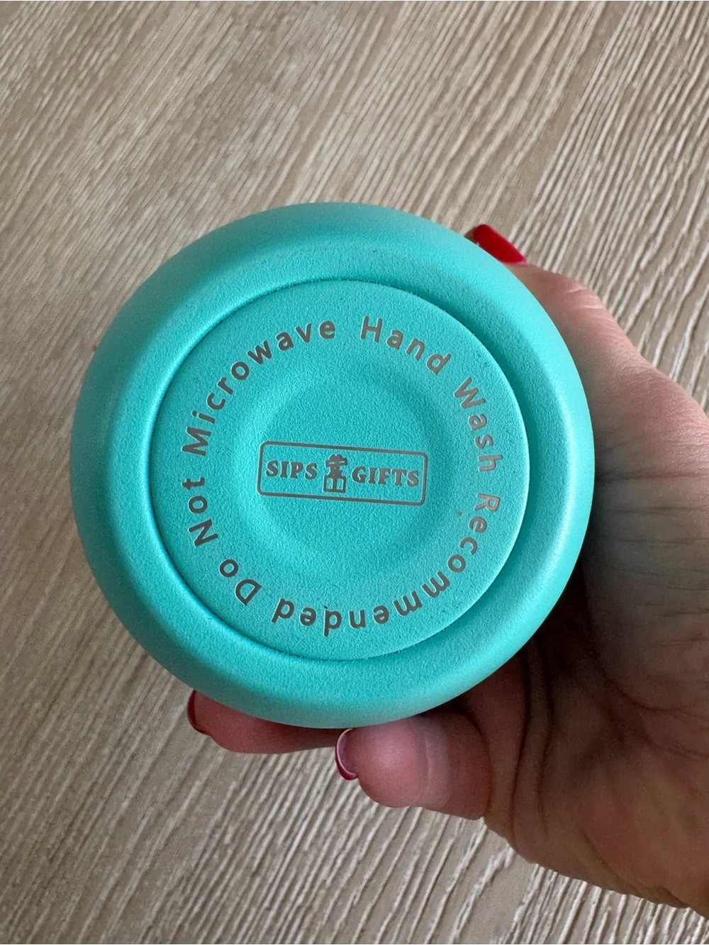40 Fierce and Fabulous Teal wine travel cup with lid